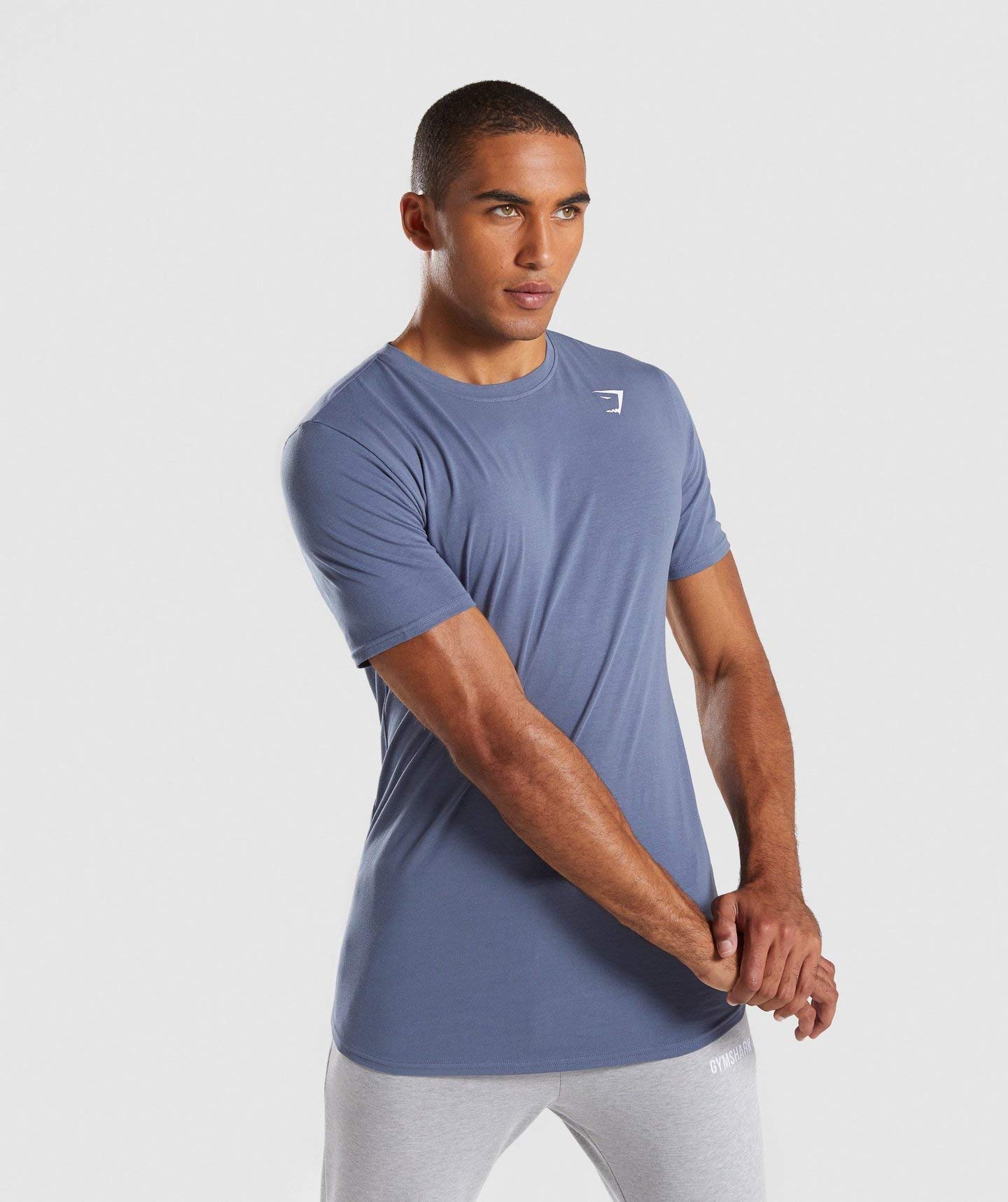 Amazon.co.jp: GymShark ジムシャーク ARK Tシャツ エーゲブルー L